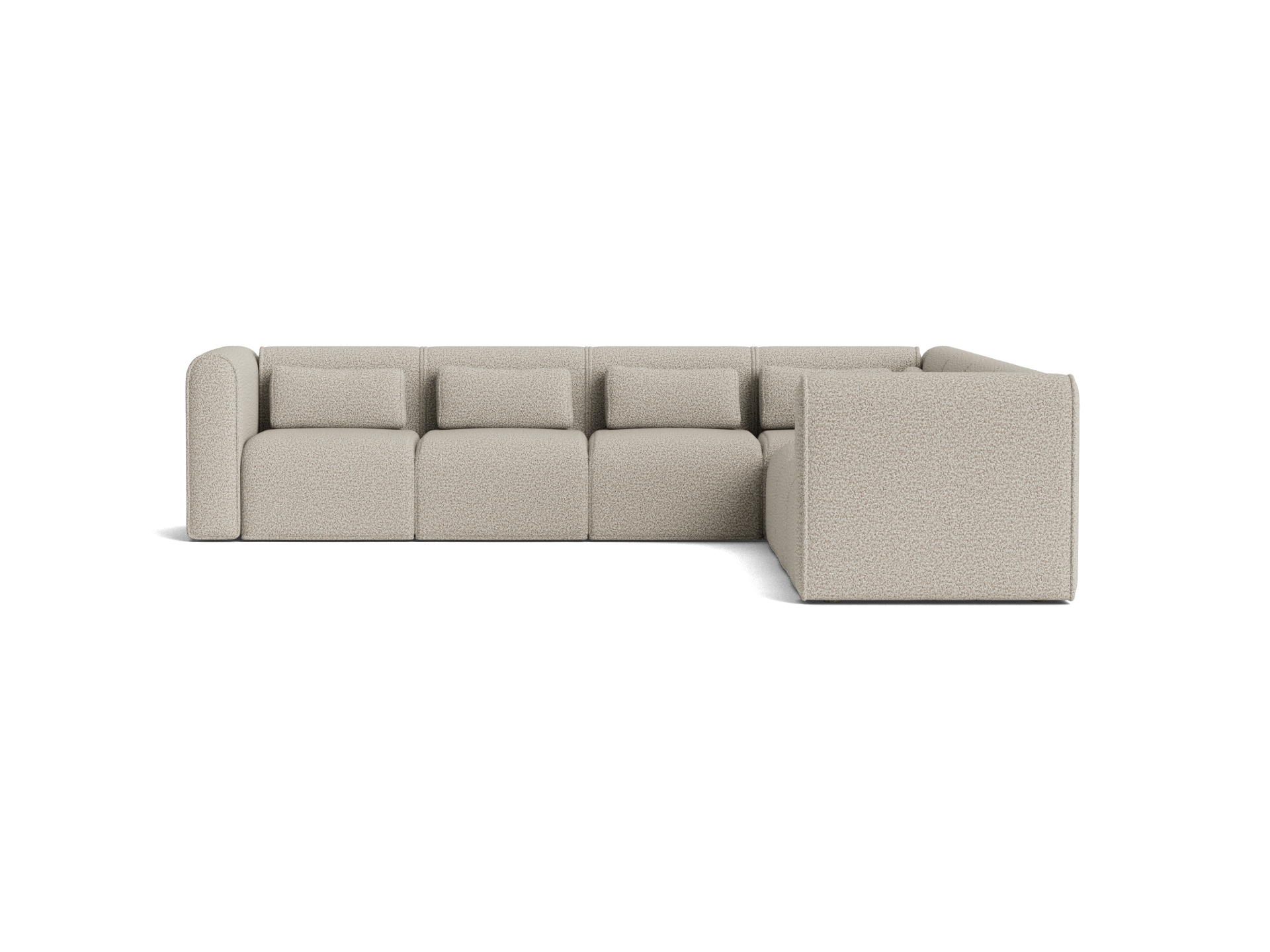 Bangalow Modular Sofa - Corner / 8-Seater / Limestone (Luxe)