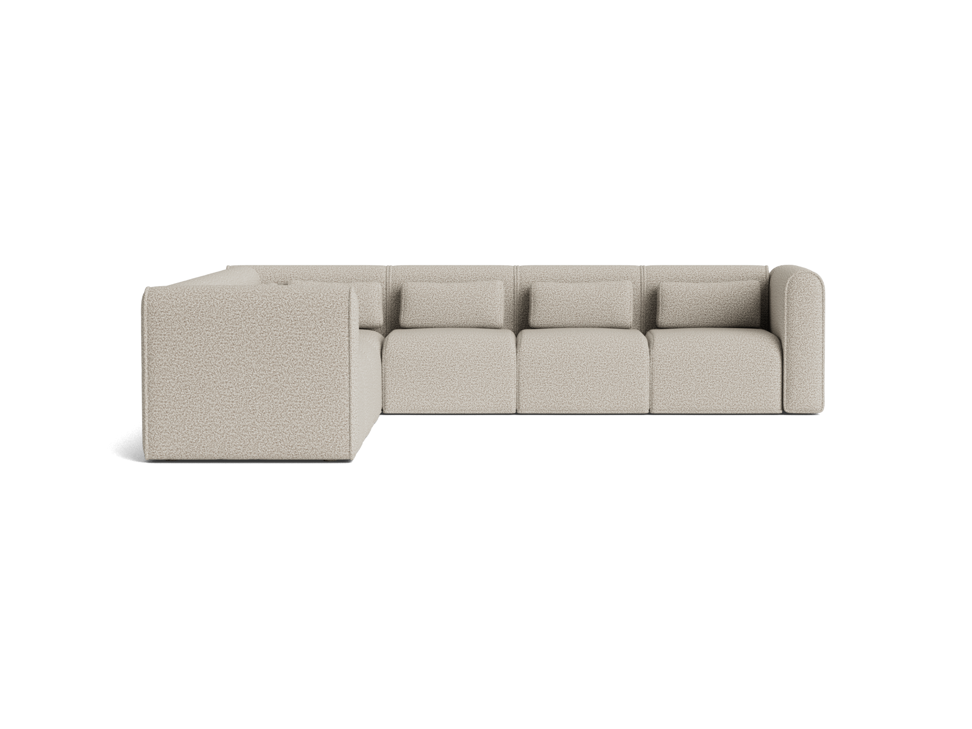 Bangalow Modular Sofa - Corner / 8-Seater / Limestone (Luxe)