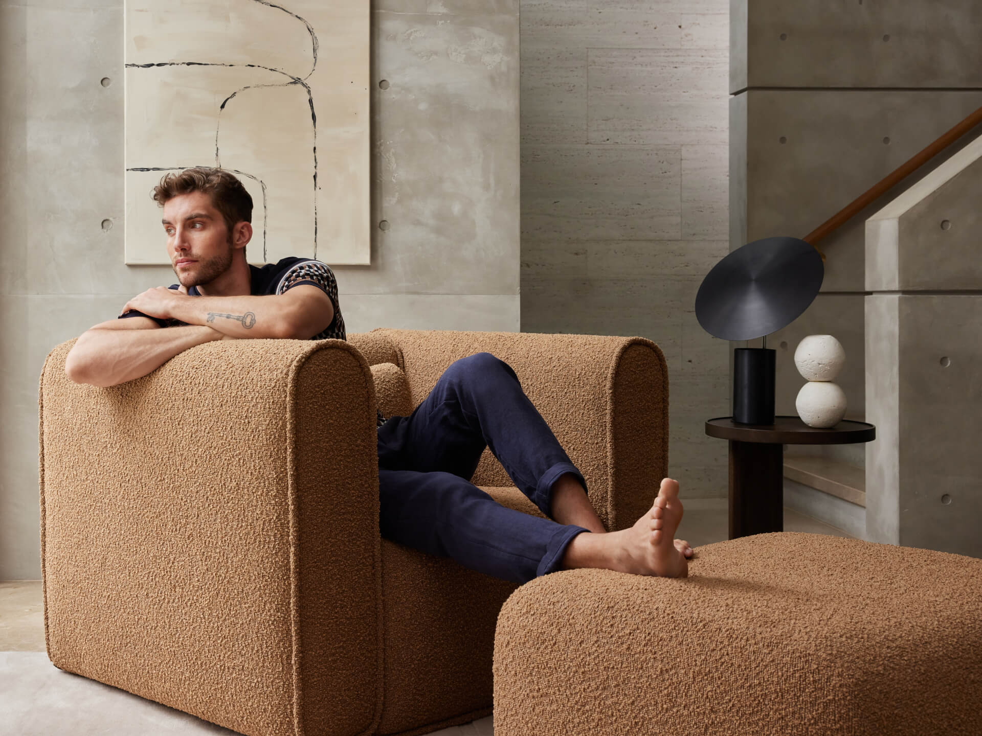 Bangalow Modular Sofa - Armchair / 1.5-Seater / Sand Dune (Luxe)