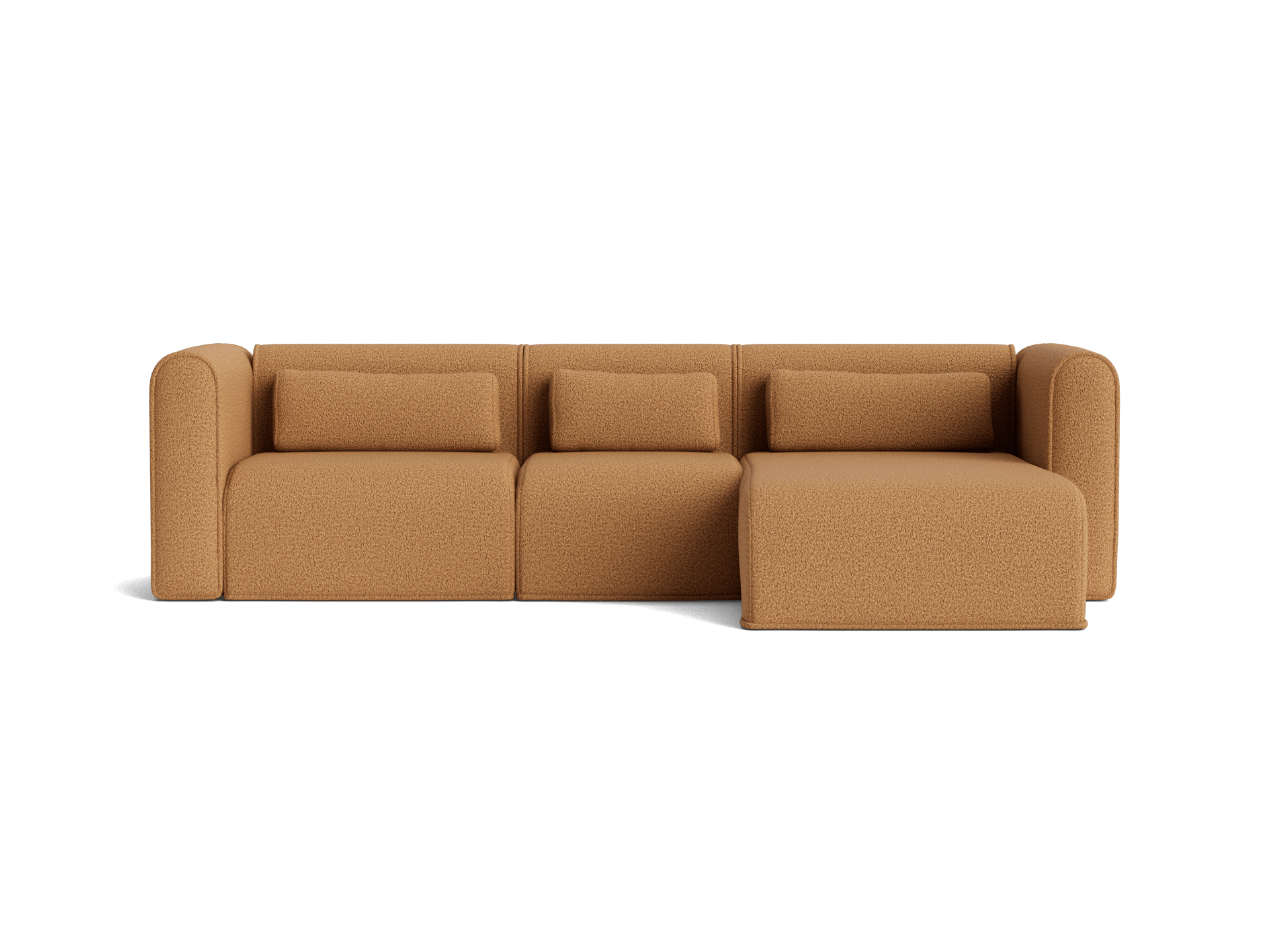 Bangalow Modular Sofa - Chaise / 4-Seater / Sand Dune (Luxe)