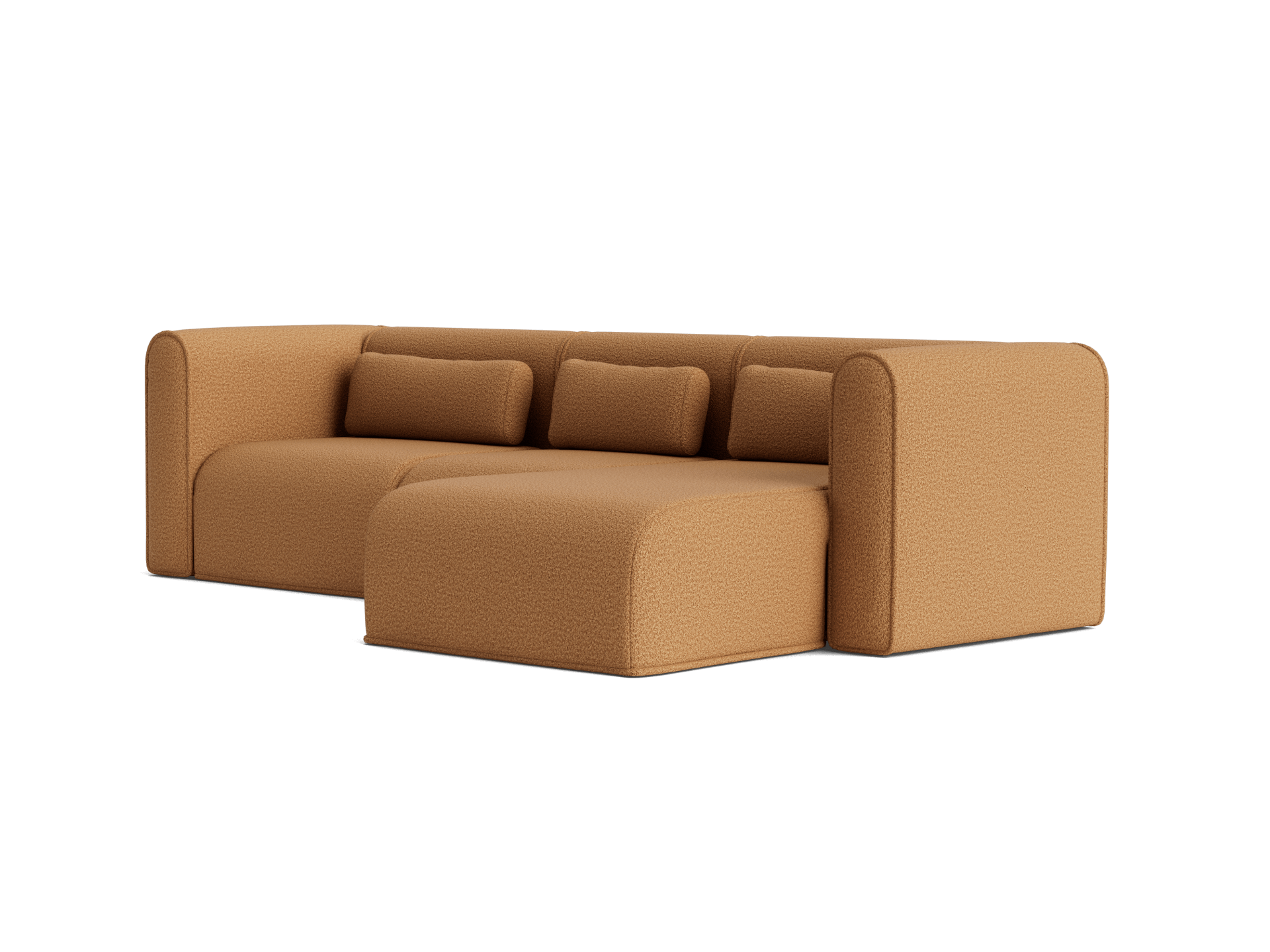 Bangalow Modular Sofa - Chaise / 4-Seater / Sand Dune (Luxe)