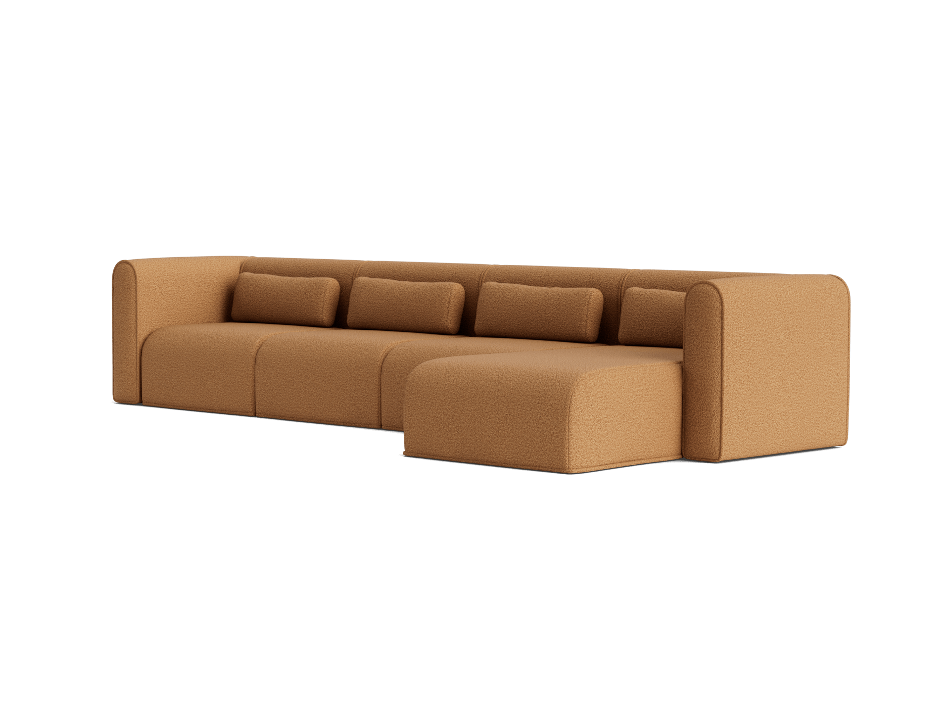 Bangalow Modular Sofa - Chaise / 6-Seater / Sand Dune (Luxe)