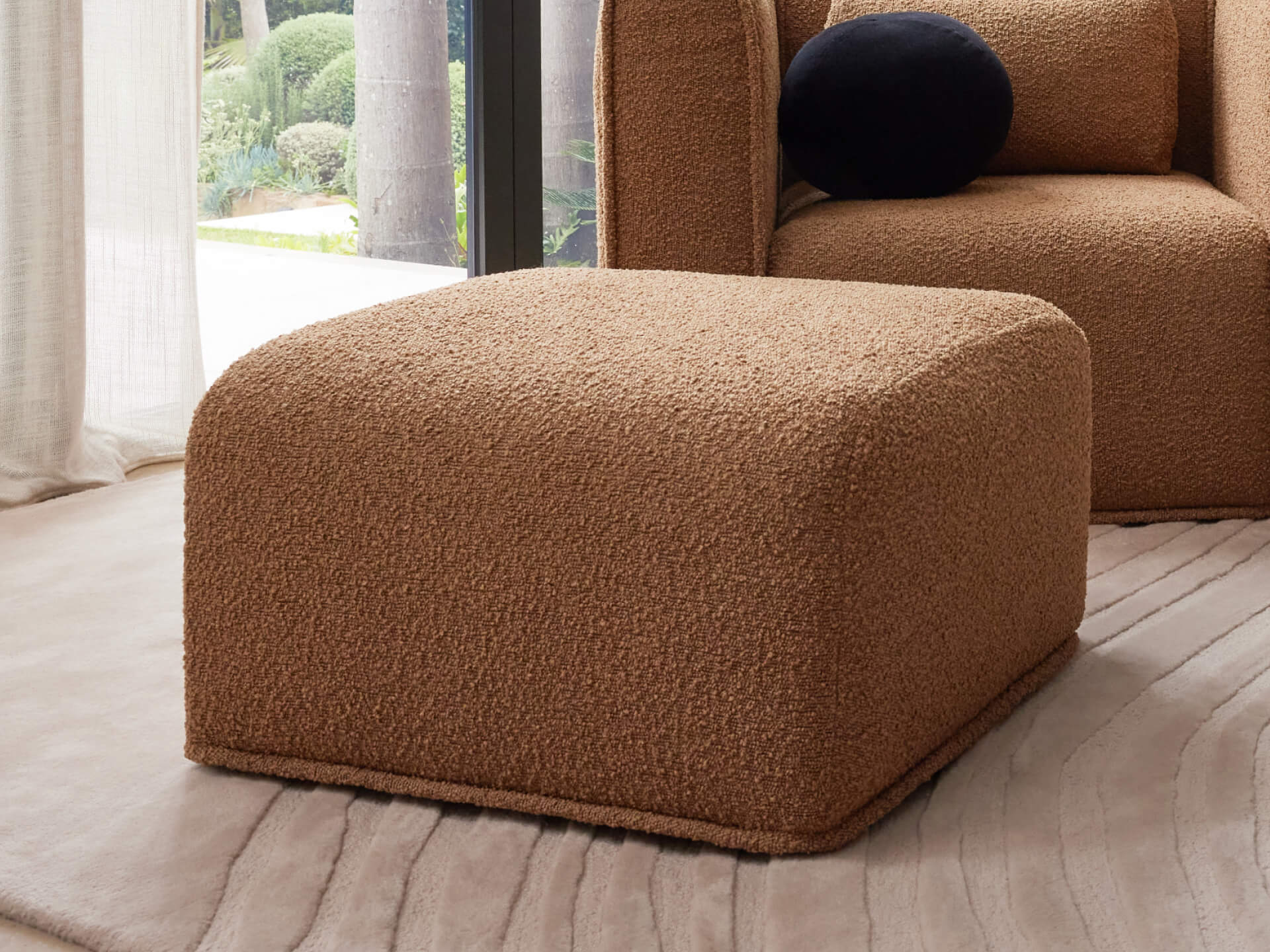 Bangalow Modular Sofa Ottoman - Large / Sand Dune (Luxe)