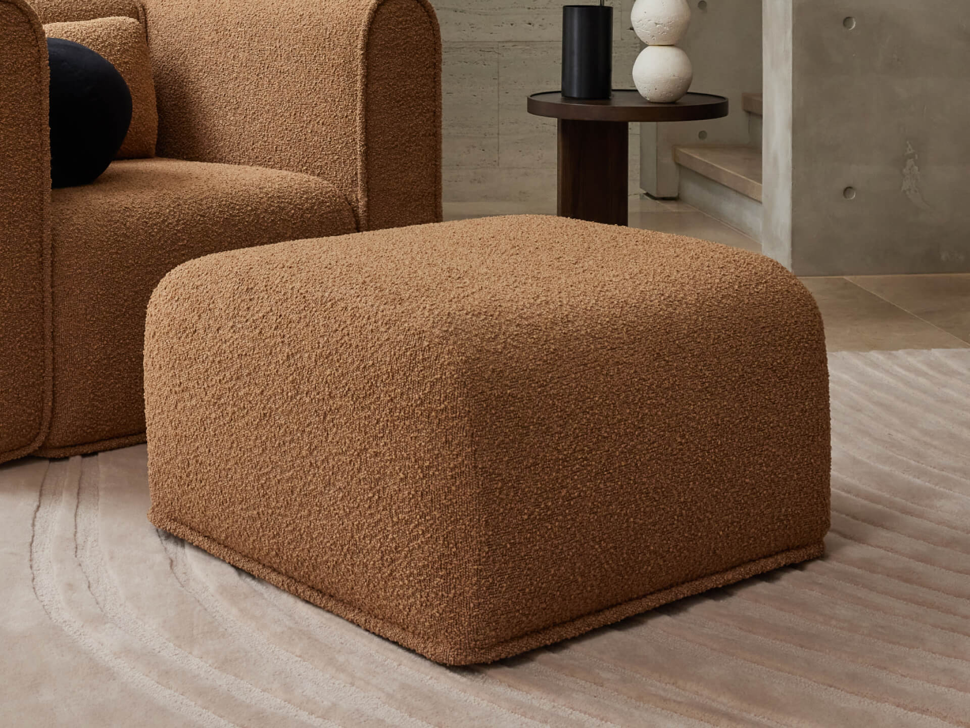 Bangalow Modular Sofa Ottoman - Small / Sand Dune (Luxe)